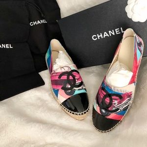 SOLD**** CHANEL Multicolor Espadrilles BRAND NEW